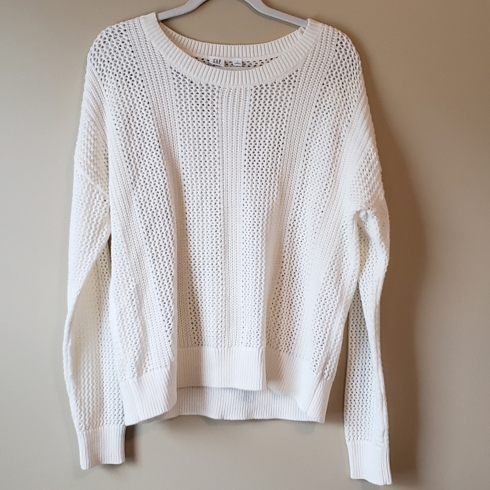 Gap white chunky sweater